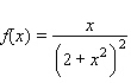 Find the area of the region bounded by the x-axis and the graph of the function  