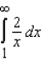 Evaluate the following improper integral whenever it is convergent.   Enter divergent if the integral is divergent.