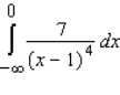 Evaluate the following improper integral whenever it is convergent.   Enter divergent if the integral is divergent.