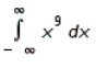 Evaluate the following improper integral whenever it is convergent.   Enter divergent if the integral is divergent.