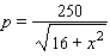 The demand function for Apex women's boots is   where p is the wholesale unit price in dollars and x is the quantity demanded daily, in units of a hundred.Find the consumers' surplus if the wholesale price is set at $50/pair. A)    B)    C)    D)   