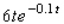 Sales of the latest recording by Brittania, a British rock group, are currently   units/week (each unit representing 10,000 discs) , where t denotes the number of weeks since the recording's release.Find an expression that gives the total number of discs sold as a function of t. A)    B)    C)    D)    E)   