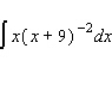 Find the indefinite integral.  