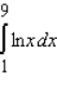 Evaluate the definite integral by using the method of integration by parts.  