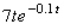 Sales of the latest recording by Brittania, a British rock group, are currently   units/week (each unit representing 10,000 discs), where t denotes the number of weeks since the recording's release.Find an expression that gives the total number of discs sold as a function of t.