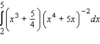 Evaluate the definite integral.   A)    B)    C)    D)    E)   