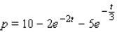 The price of a certain commodity in dollars/unit at time   (measured in weeks)  is given by   What is the average price of the commodity over the 7-week period from   to   ? Round the answer to the nearest cent. A) $4.15 B) $12.43 C) $7.92 D) $6.81 E) $10.14