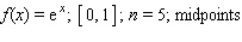Find an approximation of the area of the region R under the graph of the function f on the interval [a, b].Use n subintervals and choose the representative points as indicated.Please round your answer to two decimal places.   __________sq units