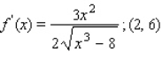 Find the function f given that the slope of the tangent line to the graph of f at any point (x, f (x) )  is f<sup> </sup>'(x)  and that the graph of f passes through the given point.   A)    B)    C)    D)   