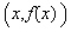 Find the function   given that the slope of the tangent line to the graph of   at any point   is   and that the graph of   passes through the given point.  