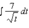 Find the indefinite integral.   A)    B)    C)    D)    E)   