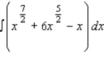 Find the indefinite integral.   A)    B)    C)    D)    E)   