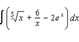 Find the indefinite integral.   A)    B)    C)    D)   