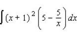 Find the indefinite integral.   A)    B)    C)    D)   