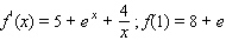 Find f(x)  by solving the initial value problem.   A)    B)    C)    D)   