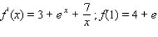 Find f(x) by solving the initial value problem.  