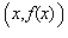 Find the function   given that the slope of the tangent line to the graph of   at any point   is   and that the graph of   passes through the given point.  