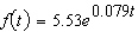 According to data obtained from the CBO, the total federal debt (in trillions of dollars)  from 2001 through 2006 is given by     where t is measured in years, with   corresponding to 2001.How fast was the total federal debt increasing in 2002? round answer to three decimal places. A)    B)    C)    D)    E)   