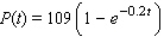 The percent of a certain brand of computer chips that will fail after t years of use is estimated to be   . What percent of this brand of computer chips are expected to be usable after 5 years? Round your answer to one decimal place. __________%