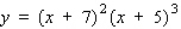 Use logarithmic differentiation to find the derivative of the function.   A)    B)    C)    D)   