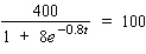 Use logarithms to solve the equation for t.Please round the answer to four decimal places.     __________