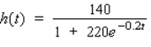The height (in feet) of a certain kind of tree is approximated by   where t is the age of the tree in years.Estimate the age of a 70-ft tree.Please round the answer to two decimal places.   __________ years