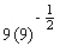 Evaluate the expression.   A) 27 B) 24 C) 2 D) 3