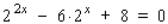 Solve the equation for x.   A) x = 1 B) x = 1 or x = 2 C) x = 2 or x = 4 D) x = 4