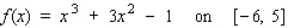 Find the absolute maximum value and the absolute minimum value, if any, of the given function.   A) Absolute maximum value: 199; absolute minimum value: - 1 B) Absolute maximum value: 3; absolute minimum value: - 1 C) Absolute maximum value: 3; absolute minimum value: - 109 D) Absolute maximum value: 199; absolute minimum value: - 109 E) No absolute extrema