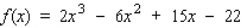 Find the inflection points, if any, of the function.   A) (1, - 11)  B) (0, - 22)  C) (8, - 11)  D) none