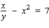 Find the derivative   by solving the given implicit equation for y explicitly in terms of x.  