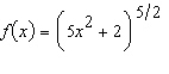 Find the first and second derivatives of the function.   A)    B)    C)    D)    E)   