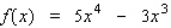 Find the third derivative of the function.  