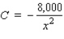 The management of ThermoMaster Company, whose Mexican subsidiary manufactures an indoor-outdoor thermometer, has estimated that the total weekly cost (in dollars)  for producing x thermometers is   dollars/year. Find the average cost function C. A)    B)     C)    D)   