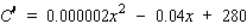 The weekly total cost function associated with manufacturing the Pulsar 25 color console television is given by   . What is the marginal average cost function   ? A)    B)    C)    D)   
