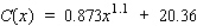 Suppose   measures an economy's personal consumption expenditure and x the personal income, both in billions of dollars.Then,   measures the economy's savings corresponding to an income of x billion dollars.Then   . The quantity dS/dx is called the marginal propensity to save. For the consumption function   , where   and x are measured in billions of dollars, find the marginal propensity to save when   . A)    B)    C)    D)   