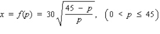 The demand equation for the Sicard wristwatch is given by   where x (measured in units of a thousand) is the quantity demanded each week and p is the unit price in dollars.Find the rate of change of the quantity demanded of the wristwatches with respect to the unit price when the unit price is $35.Round your answer to the nearest whole number. __________ wristwatches/(dollar price increase)