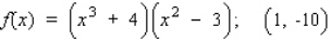 Find the slope and an equation of the tangent line to the graph of the function f at the specified point.  