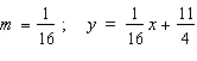 Find the slope m and an equation of the tangent line to the graph of the function f at the point   .   A)    B)    C)    D)    E)   