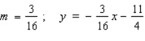 Find the slope m and an equation of the tangent line to the graph of the function f at the point   .   A)    B)    C)    D)    E)   