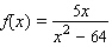 Determine all values of x at which the function is discontinuous.     __________