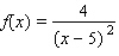 Complete the table by computing   at the given values of x.Use these results to estimate   (if it exists) .     A) x 4.9 4.99 4.999 5.001 5.01 5.1 f(x)  400 40,000 4,000,000 4,000,000 40,000 400   B) x 4.9 4.99 4.999 5.001 5.01 5.1 f(x)  0.0025 0.000025 0 0 0.000025 0.0025   C) x 4.9 4.99 4.999 5.001 5.01 5.1 f(x)  0.025 0.000025 0.000003 0.000003 0.0025 0.025   D) x 4.9 4.99 4.999 5.001 5.01 5.1 f(x)  400 40,000 4,000,000 4,000,000 40,000 400 The limit does not exist.
