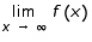 Use the graph of the function f to determine   and   .     A)    B)    C)    D)   