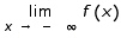 Use the graph of the function f to determine   and   .     A)    B)    C)    D)   
