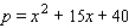 For the supply equations, where x is the quantity supplied in units of a thousand and p is the unit price in dollars, sketch the supply curve.   A)    B)    C)    D)    E)   