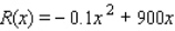 The revenue (in dollars) realized by Apollo from the sale of its inkjet printers is given by   where x denotes the number of units manufactured each month.What is Apollo's revenue when 2,000 units are produced? $__________