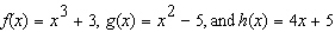 Let   .Find the rule for the function   . A)    B)    C)    D)    E)   