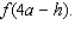 Let f be the function defined by f (x)  = 3x + 9. Find         and   A)            B)            C)            D)            E)           