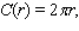 The circumference of a circle is given by   where r is the radius of the circle.What is the circumference of a circle with a 6-in.radius?