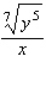 Rationalize the numerator of the expression.   A)    B)    C)    D)    E)   